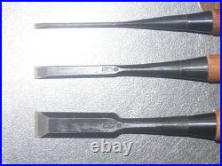Horyusai Osahiro Japanese Bench Chisel Oire Nomi 3, 9, 18mm Set of 3 Unused