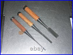 Horyusai Osahiro Japanese Bench Chisel Oire Nomi 3, 9, 18mm Set of 3 Unused