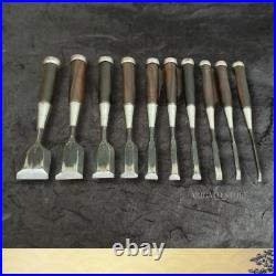 Ikkansai Japanese Oire Nomi Chisels 10pc Set Bench Woodworking Tool Vintage