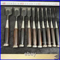 Ikkansai Japanese Oire Nomi Chisels 10pc Set Bench Woodworking Tool Vintage