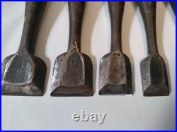 Ioroi Japanese Bench Chisels Oire Nomi Set of 10 Used Ioroi Japanese Bench Chisels Oire Nomi Set of 10 Used
