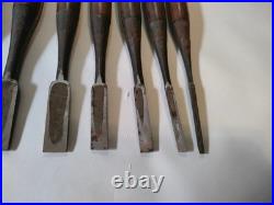 Ioroi Japanese Bench Chisels Oire Nomi Set of 10 Used