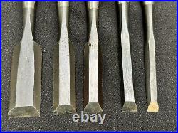 Ioroi Oire Nomi Japanese Bench Chisels Set of 5 for Hard Laminated Wood X7