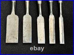 Ioroi Oire Nomi Japanese Bench Chisels Set of 5 for Hard Laminated Wood X7