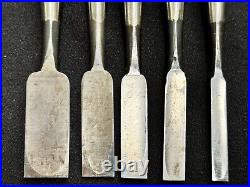 Ioroi Oire Nomi Japanese Bench Chisels Set of 5 for Hard Laminated Wood X7