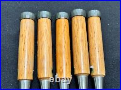 Ioroi Oire Nomi Japanese Bench Chisels Set of 5 for Hard Laminated Wood X7