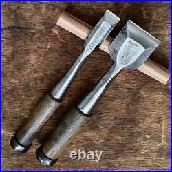 Iwasaki Oire Nomi Japanese Bench Chisels HSS 18mm 42mm Set of 2 Used