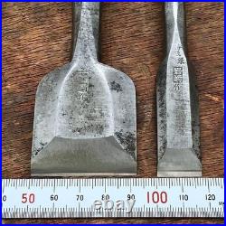 Iwasaki Oire Nomi Japanese Bench Chisels HSS 18mm 42mm Set of 2 Used