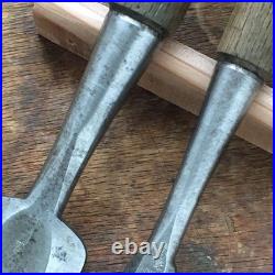 Iwasaki Oire Nomi Japanese Bench Chisels HSS 18mm 42mm Set of 2 Used