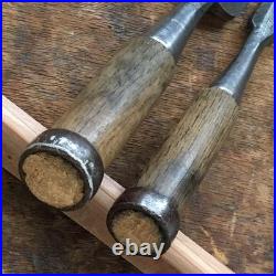Iwasaki Oire Nomi Japanese Bench Chisels HSS 18mm 42mm Set of 2 Used