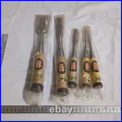 Iwasaki Oire Nomi Japanese Bench Chisels Set of 5 Unused