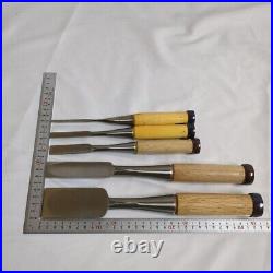 Iwasaki Oire Nomi Japanese Bench Chisels Set of 5 Unused