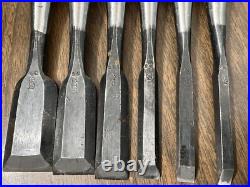 Iyoroi Oire Nomi Japanese Bench chisels (LOT OF 6) used