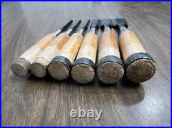 Iyoroi Oire Nomi Japanese Bench chisels (LOT OF 6) used