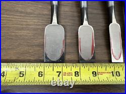 Iyoroi Oire Nomi Japanese Bench chisels (LOT OF 6) used