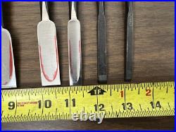 Iyoroi Oire Nomi Japanese Bench chisels (LOT OF 6) used