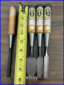 Iyoroi Oire Nomi Japanese Bench chisels (LOT OF 6) used