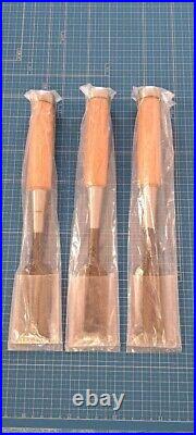 Japanese Bench Chisel Oire Nomi Set of 13 21, 24, 30, 36mm Used