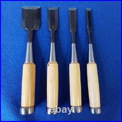 Japanese Bench Chisels Oire Nomi Mulch Hollows Ura Set of 4