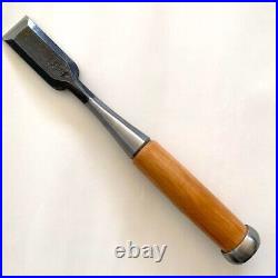 Japanese Bench Chisels Ouchi Oire Nomi Blade Width 24mm Red Oak Handle