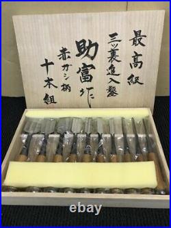 Japanese Carpenter Tool Oire Nomi 10 Chisels Set Luxury Suketomi Professional FS
