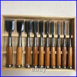 Japanese Carpenter Tool Oire Nomi 10 Chisels Vintage Hidehiro Yoita Professional