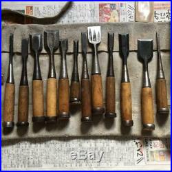 Japanese Carpenter Tool Oire Nomi 12 Chisels Set Ouchi Kiyotake Woodwork