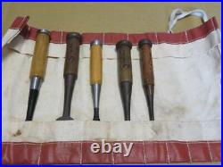 Japanese Carpenter Tool Oire Nomi 5 Wood Chisels Set 30mm 23mm 18mm 12mm 8mm TRK
