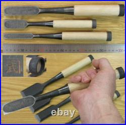 Japanese Carpenter Tool Oire Nomi Wood Chisel 24mm Kanetake Takahashi WithTracking