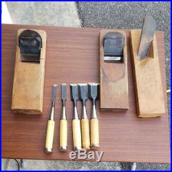 Japanese Carpenter Tool Oire Nomi Wood Chisel Kanna Hand Plane Set Ouchi WithTRK
