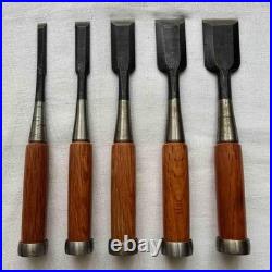 Japanese Chisel Oire Nomi 5pc Set Woodworking Tool Nomikatsu Special Order