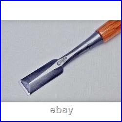 Japanese Chisel Oire Nomi TASAI Blue Steel 24mm 0.94 in Red Oak Carpenter Tool