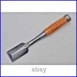 Japanese Chisel Oire Nomi TASAI Blue Steel 36mm 1.4 in Red Oak Carpenter Tool