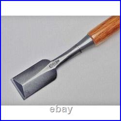 Japanese Chisel Oire Nomi TASAI Blue Steel 36mm 1.4 in Red Oak Carpenter Tool