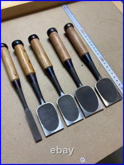 Japanese Chisel Set 5pc Oire Nomi Woodworking Carpenter Tool Tokyo Nomi
