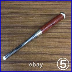 Japanese Chisel Set 5pcs by Shosan Oire Nomi Custom Forged Carpentry Tool Used Japanese Chisel Set 5pcs by Shosan Oire Nomi Custom Forged Carpentry Tool Used