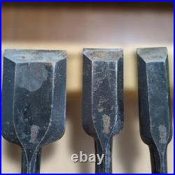 Japanese Chisel Set 8pc Signed Shogoin Oire Nomi Woodworking Carpentry Tools