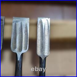 Japanese Chisel Set 8pc Signed Shogoin Oire Nomi Woodworking Carpentry Tools