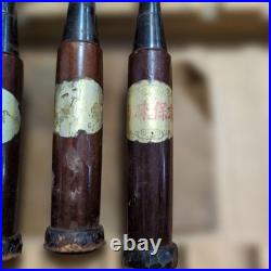 Japanese Chisel Set 8pc Signed Shogoin Oire Nomi Woodworking Carpentry Tools