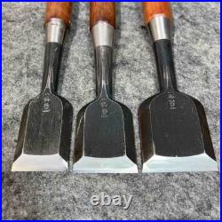 Japanese Chisel Tasai Betsuuchi Oire Nomi Set of 5 Echigo Sanjo 36-60mm 1.4-2.4