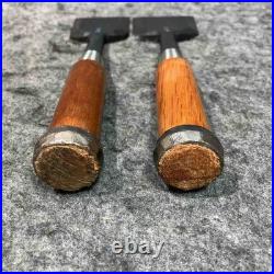 Japanese Chisel Tasai Betsuuchi Oire Nomi Set of 5 Echigo Sanjo 36-60mm 1.4-2.4