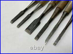 Japanese Chisel Tataki Oire Nomi Carpenter Tool 10 Pcs Set Inscription Diy