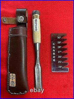 Japanese Chisel oire nomi Wakizashi Akio Tasai 24mm polished with ruler