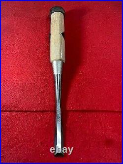 Japanese Chisel oire nomi Yasushi Hanyu HSS 12mm 0.47 in / 2 grooves Carpenter