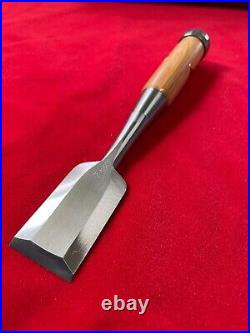 Japanese Chisel oire nomi Yoshio Usui All HSS Blade Red oak handle 36mm