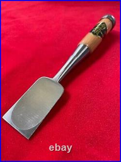 Japanese Chisel oire nomi Yoshio Usui All HSS Blade Red oak handle 36mm