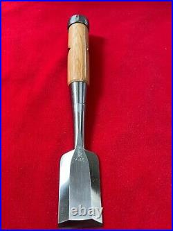 Japanese Chisel oire nomi Yoshio Usui All HSS Blade Red oak handle 36mm