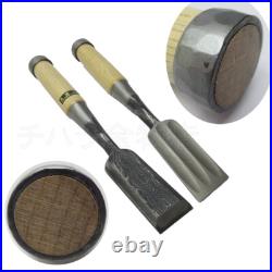 Japanese Chisels Nomi Suminagashi Paring Bench Aogami Damascus Jinsaku Vintage