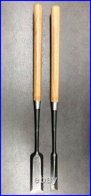Japanese Chisels Oire Nomi Set of 2 ishigoori 25mm&48mm from japan