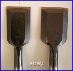 Japanese Custom Oire Nomi Chisel Set 10pcs Wooden Case Woodworking Tool Used #22